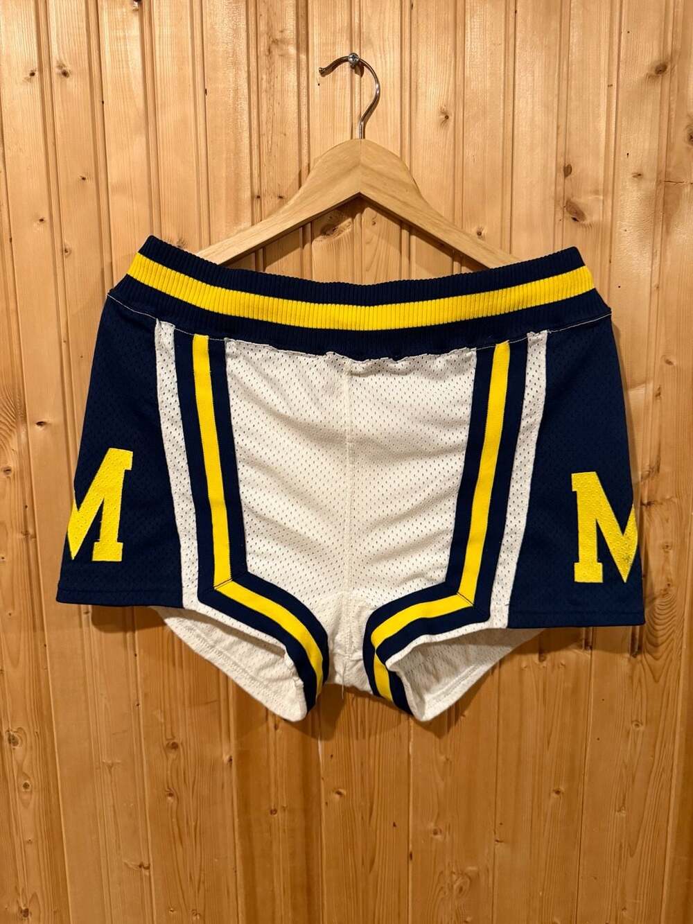 Vintage Medalist Sand-Knit Michigan Wolverines Mesh Shorts Size 34